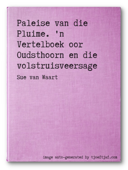Paleise van die Pluime. 'n Vertelboek oor Oudsthoorn en die volstruisveersage