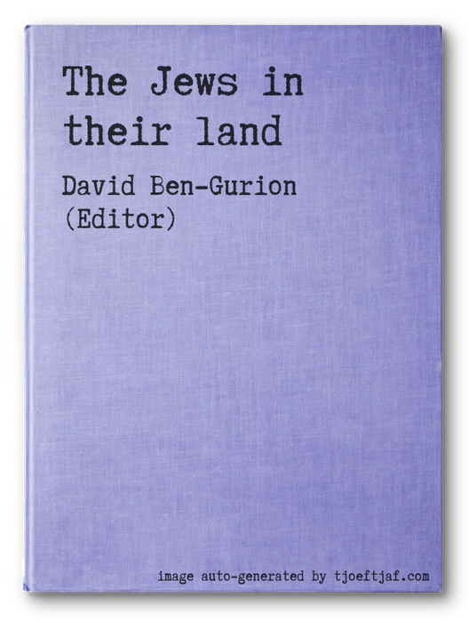 The Jews in their land