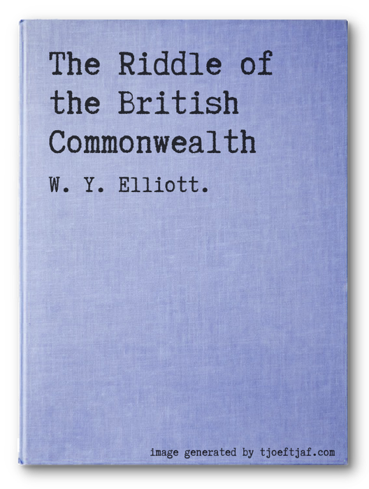 The Riddle of the British Commonwealth
