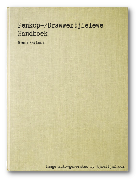 Penkop-/Drawwertjielewe Handboek
