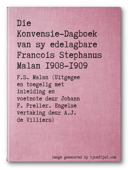 Die Konvensie-Dagboek van sy edelagbare Francois Stephanus Malan 1908-1909