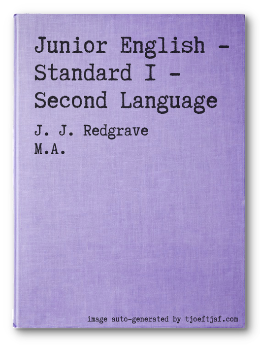 Junior English - Standard 1 - Second Language