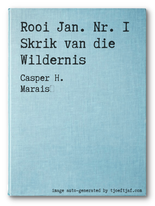 Rooi Jan. Nr. 1 Skrik van die Wildernis