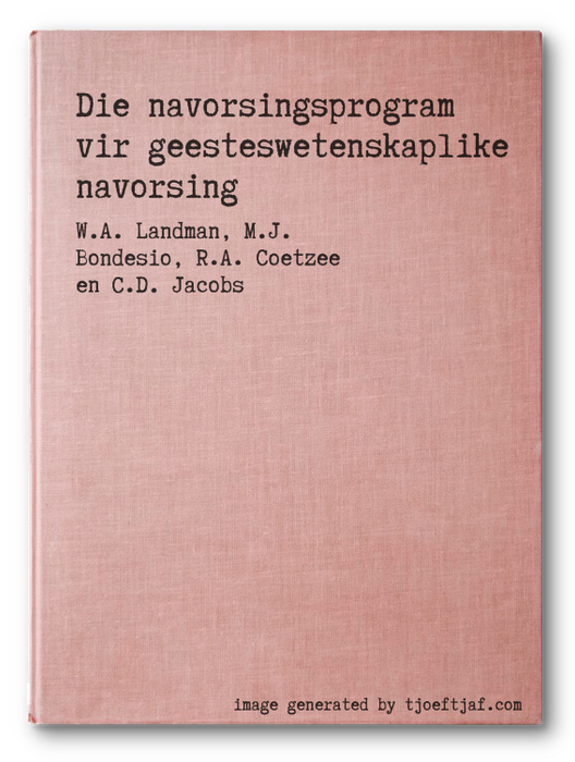 Die navorsingsprogram vir geesteswetenskaplike navorsing