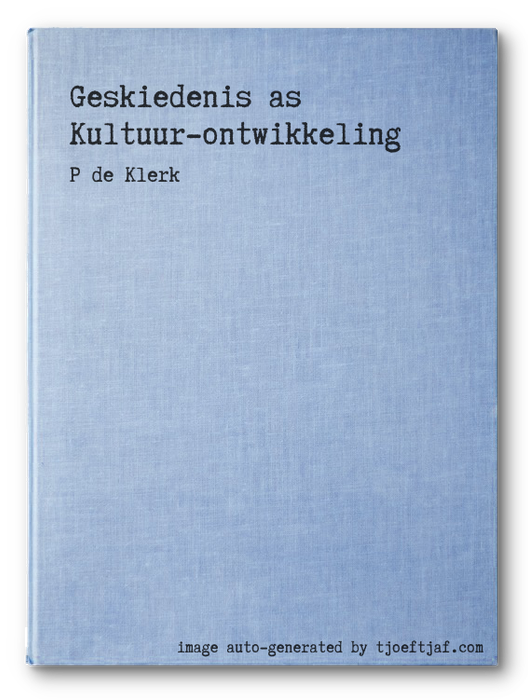 Geskiedenis as Kultuur-ontwikkeling
