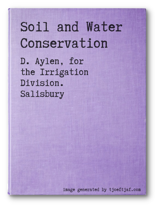 Soil and Water Conservation