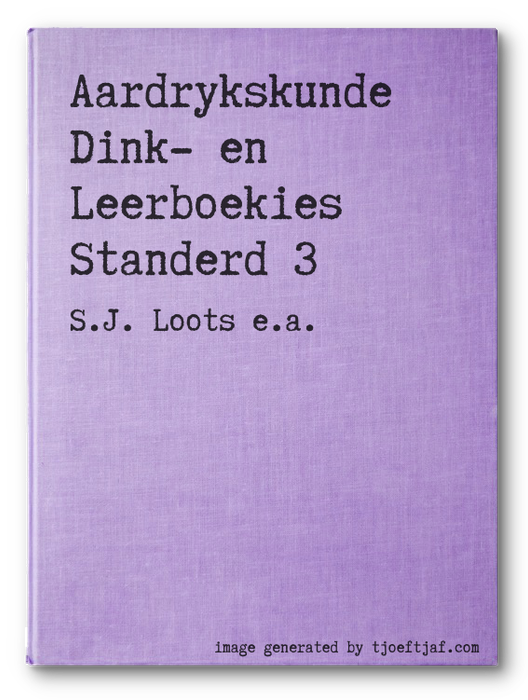Aardrykskunde Dink- en Leerboekies Standerd 3