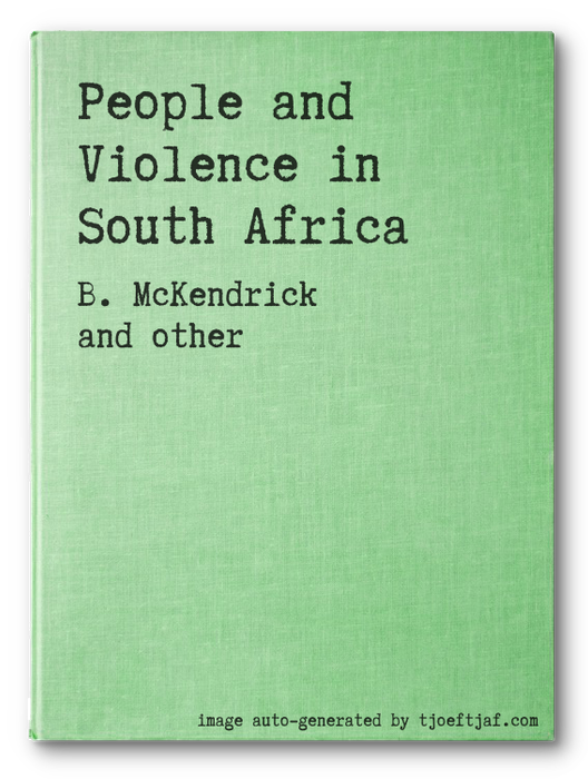 People and Violence in South Africa