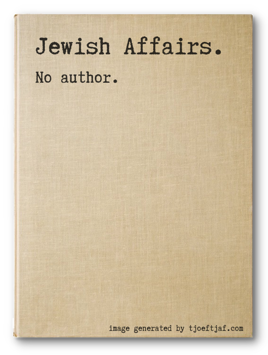 Jewish Affairs.