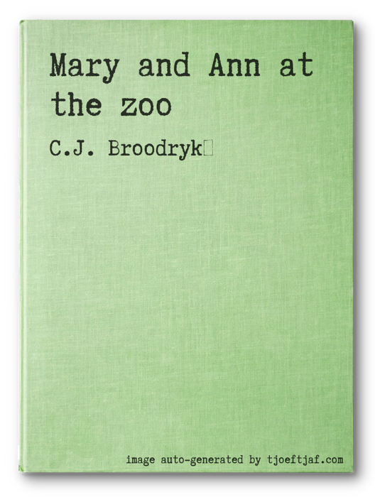 Mary and Ann at the zoo