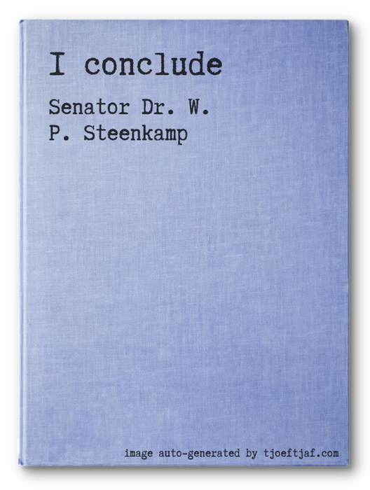 I conclude