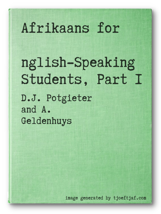 Afrikaans for English-Speaking Students, Part 1