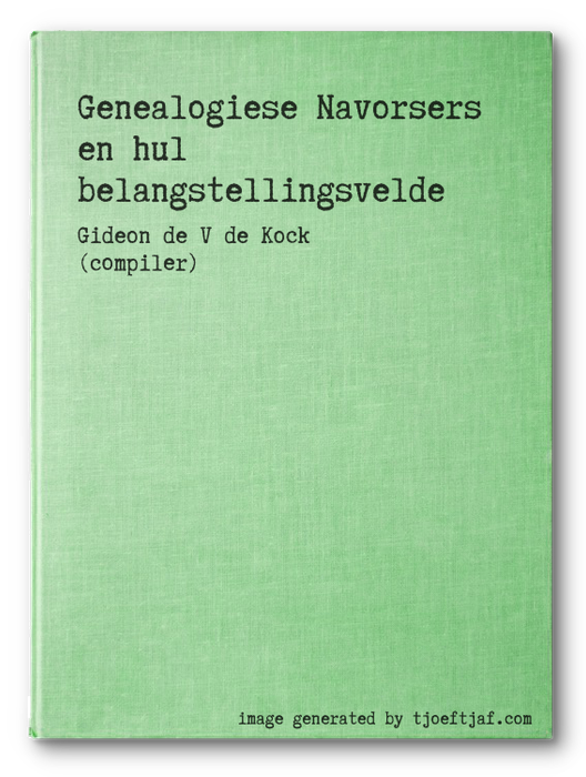 Genealogiese Navorsers en hul belangstellingsvelde