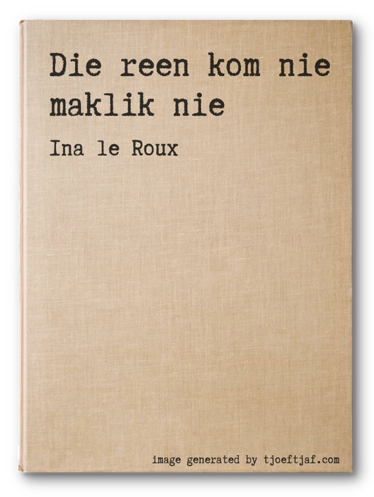 Die reen kom nie maklik nie