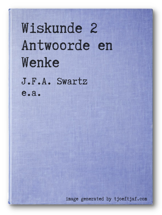 Wiskunde 2 Antwoorde en Wenke