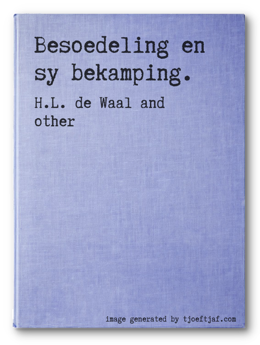 Besoedeling en sy bekamping.