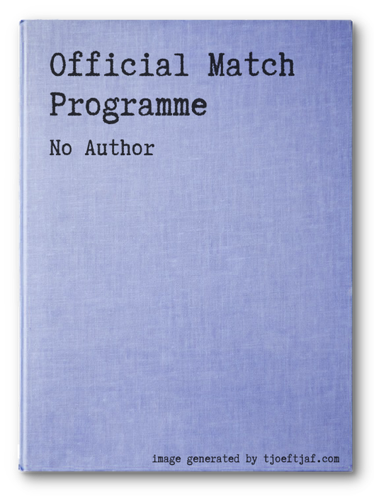 Official Match Programme
