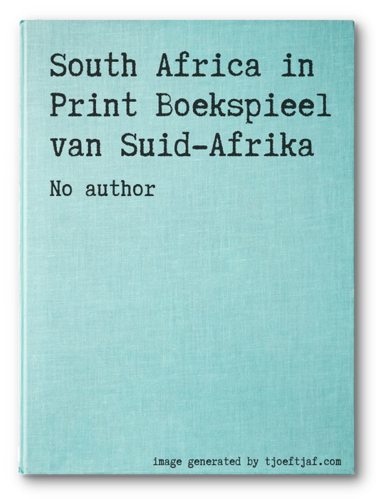 South Africa in Print Boekspieel van Suid-Afrika