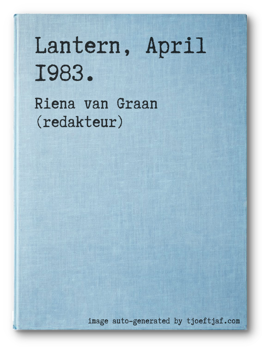 Lantern, April 1983.