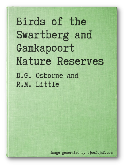 Birds of the Swartberg and Gamkapoort Nature Reserves