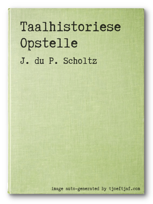 Taalhistoriese Opstelle