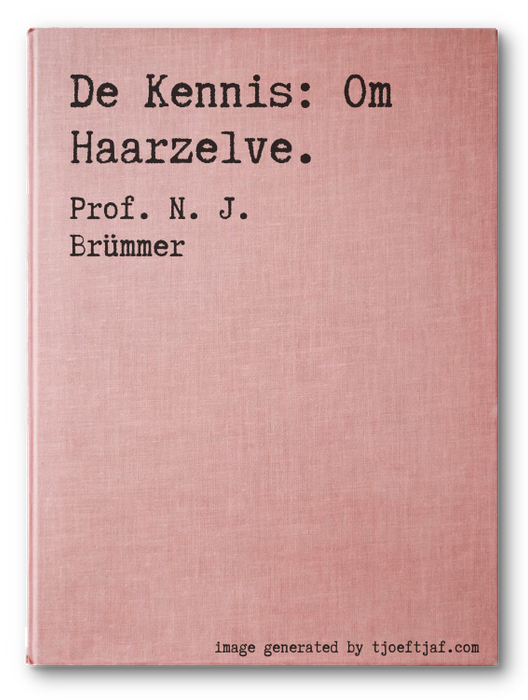 De Kennis: Om Haarzelve.