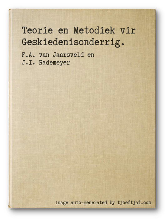 Teorie en Metodiek vir Geskiedenisonderrig.