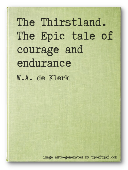 The Thirstland. The Epic tale of courage and endurance