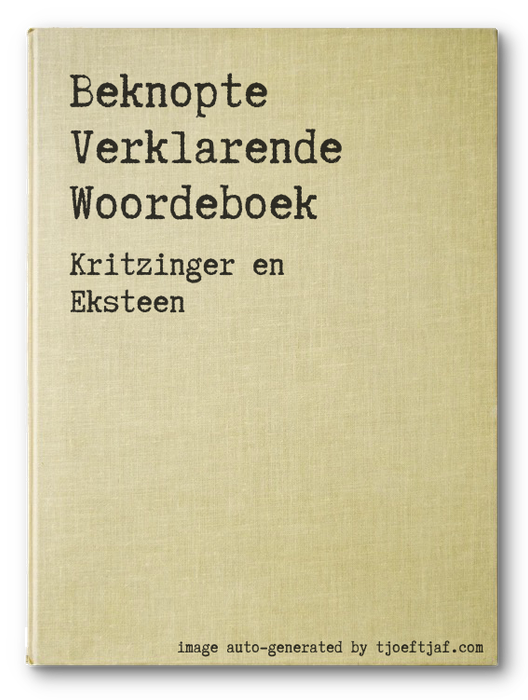 Beknopte Verklarende Woordeboek