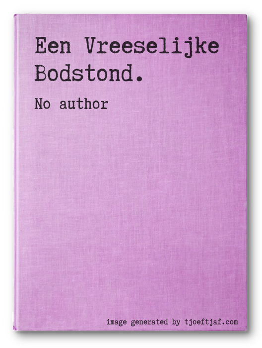 Een Vreeselijke Bodstond.