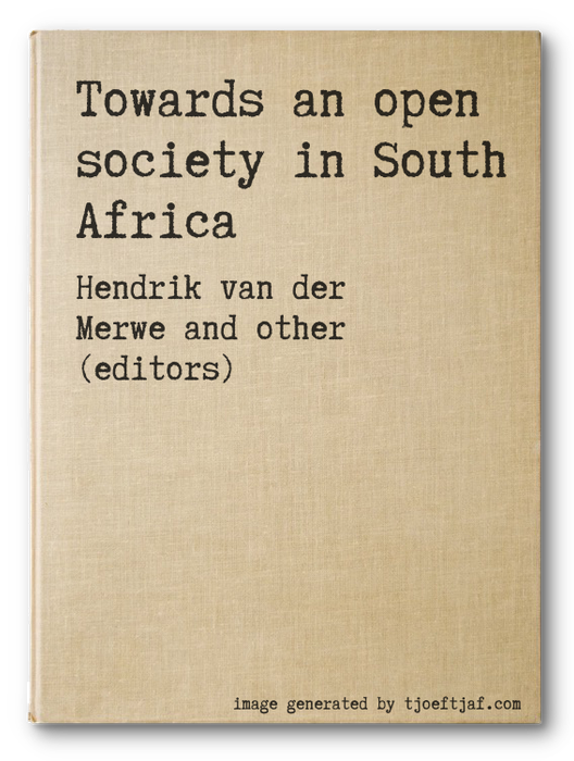 Towards an open society in South Africa
