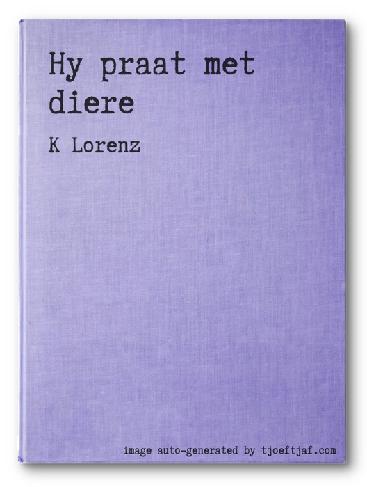 Hy praat met diere