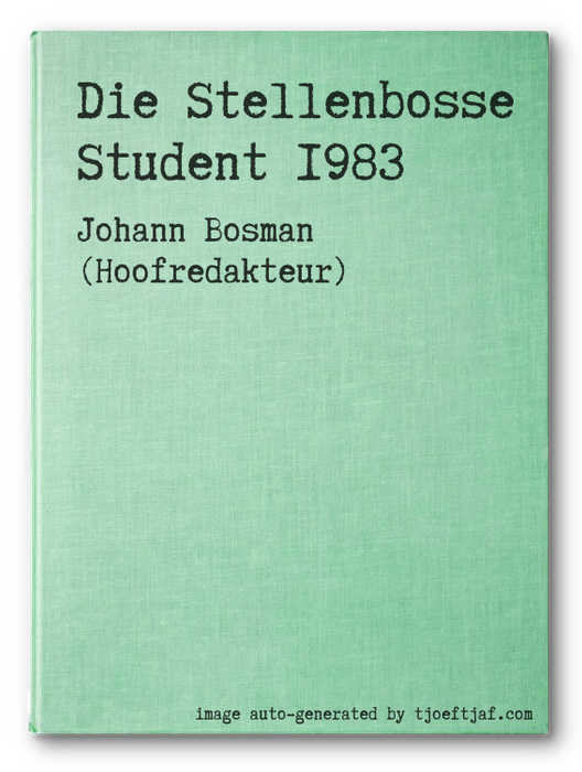 Die Stellenbosse Student 1983