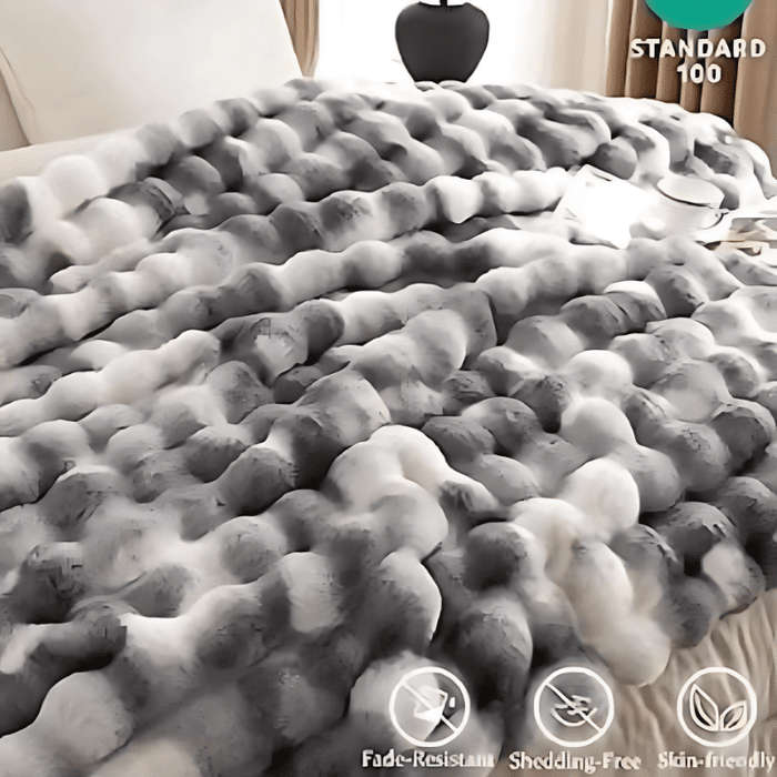 Grey- Ultra-Soft Tie-Dye Throw Blanket