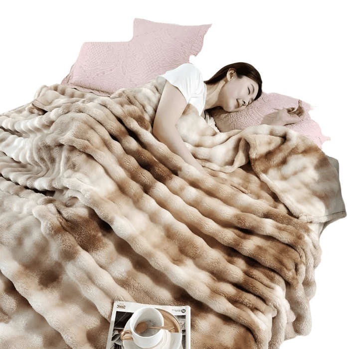 Grey- Ultra-Soft Tie-Dye Throw Blanket