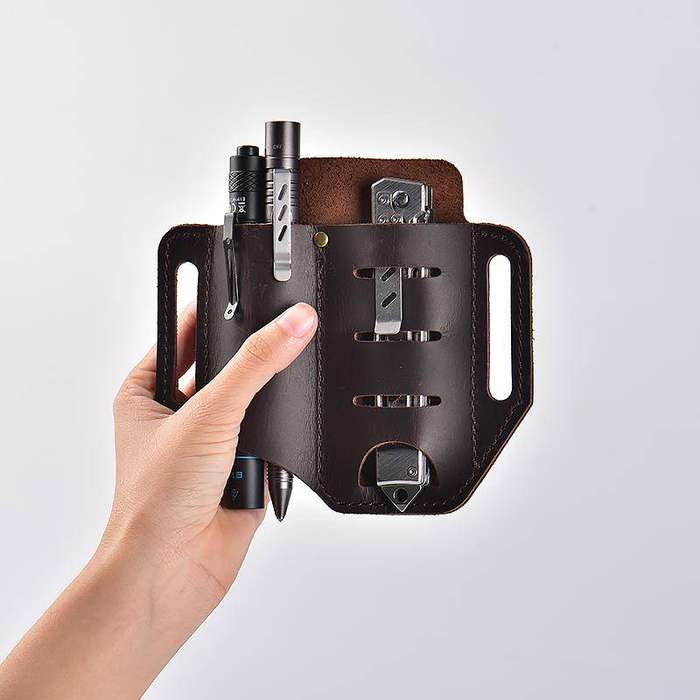 WUBEN HG6BR AS1 Leather Sheath for EDC Tools Multitool Holder