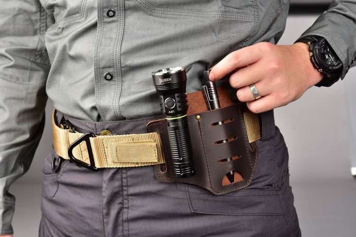 WUBEN HG6BR AS1 Leather Sheath for EDC Tools Multitool Holder