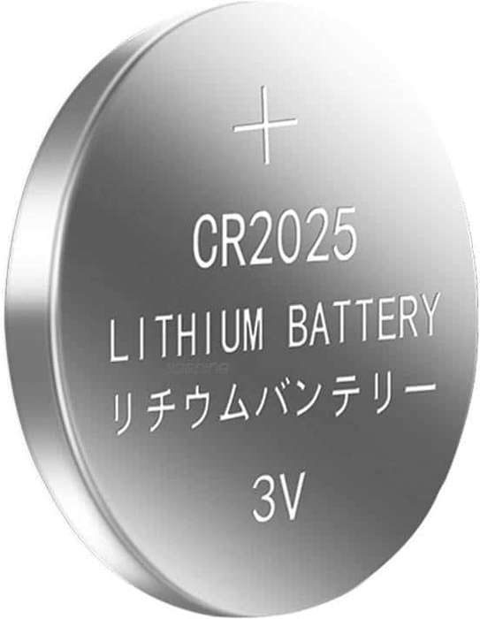 Soshine CR2025 5 Pack 3V Lithium Coin Battery 150mAh