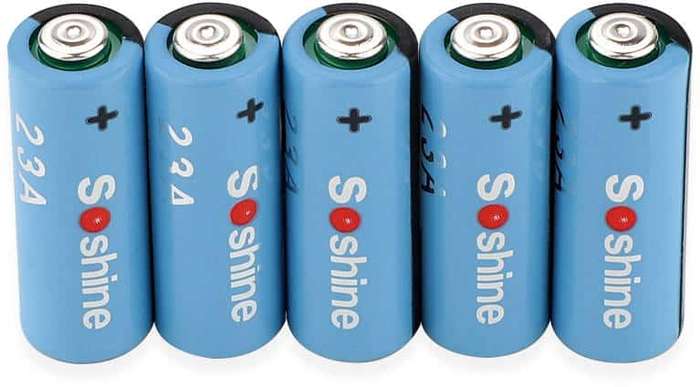 Soshine 23A 5 Pack Alkaline Battery for Remotes