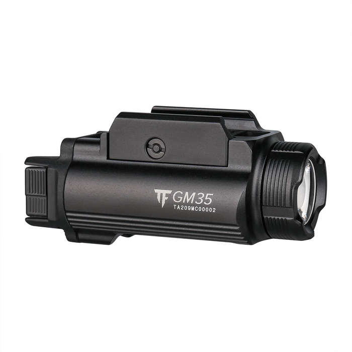TrustFire GM35 Pistol Light - 1350 Lumens, 106m Throw, Rechargeable Tactical Flashlight