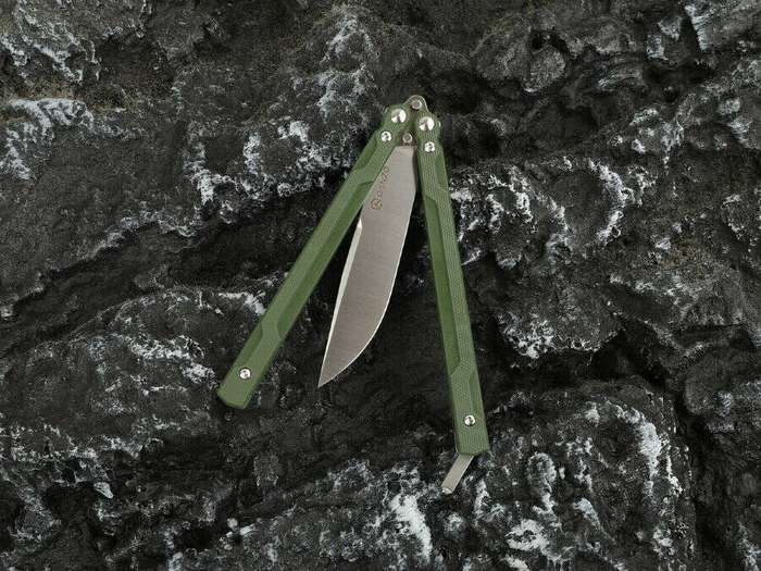 Ganzo G766 440C Butterfly Knife G10 Handle 203mm EDC Tool