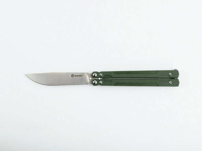 Ganzo G766 440C Butterfly Knife G10 Handle 203mm EDC Tool