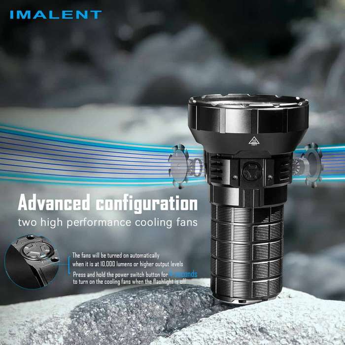Imalent MR90 50000 Lumen 1586m Throw Rechargeable LED Searchlight