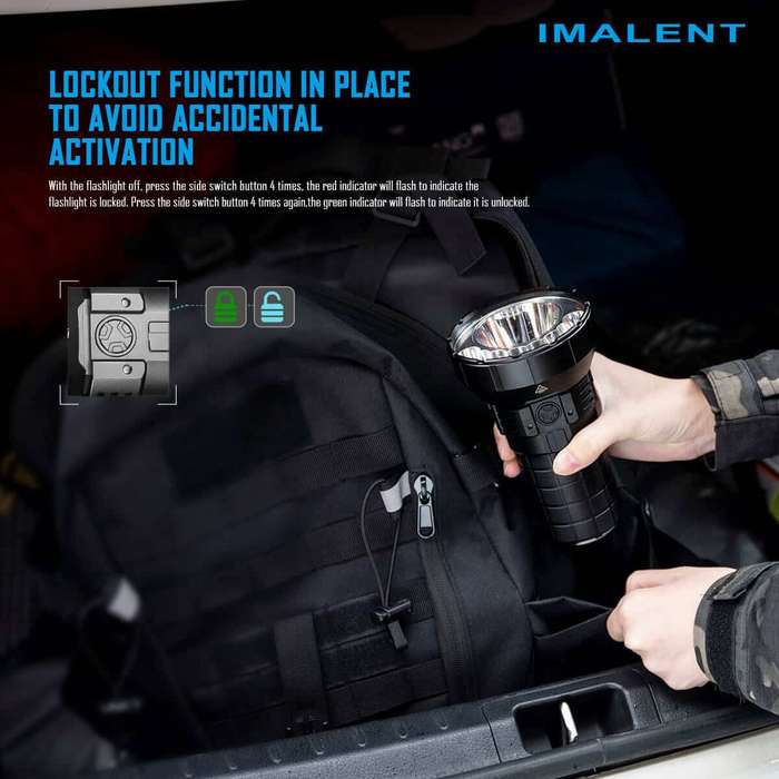 Imalent MR90 50000 Lumen 1586m Throw Rechargeable LED Searchlight