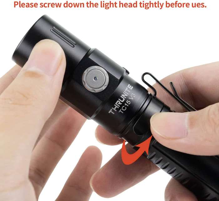 Thrunite TC15 V3 2403LM 223m Throw Rechargeable EDC Flashlight