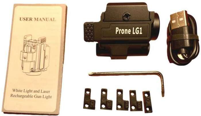 Velvo Prone 800 Lumen 90m Pistol Light with Laser