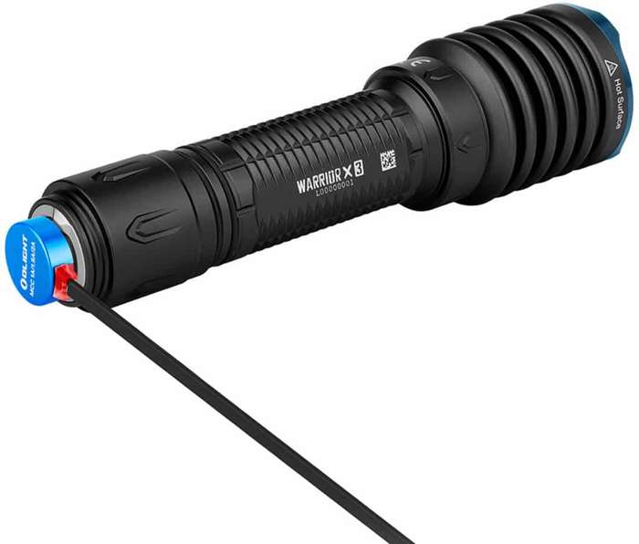Olight Warrior X 3 2500 Lumen 560m Throw Rechargeable Tactical Flashlight Black