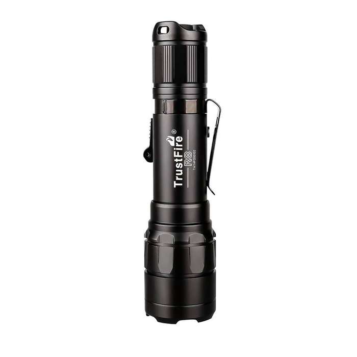 TrustFire R8 Pistol Light - 1800 Lumens, 350m Throw, Tactical Rail Mount Flashlight
