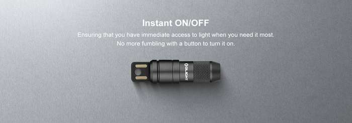 Olight iMini 2 50 Lumen Rechargeable Keychain Flashlight with USB Plug