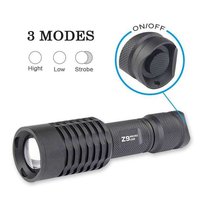 TrustFire Z9 Zoom 600 Lumen 260m Flashlight